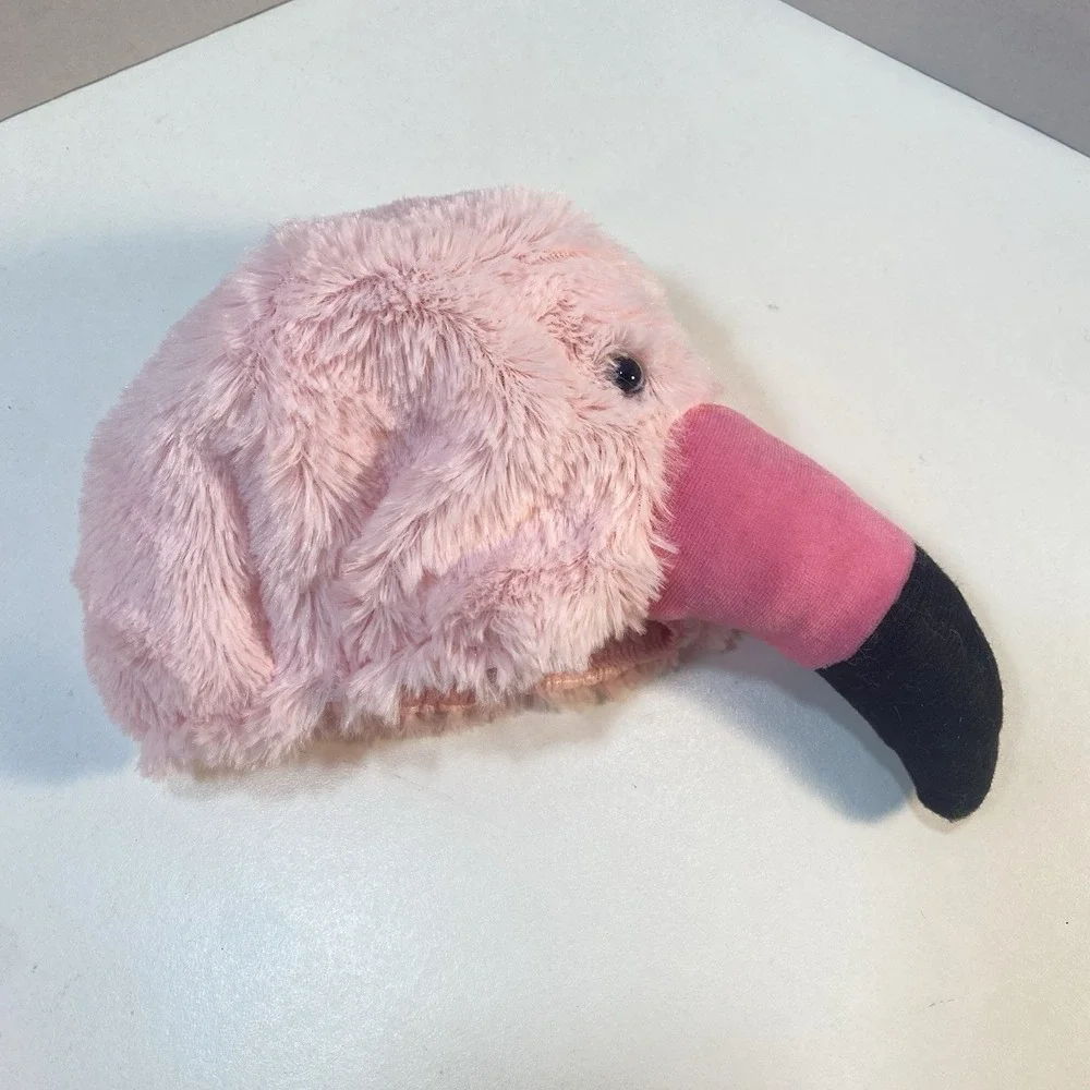 Target Flamingo Costume Infant 0-6M Pink Plush Faux Fur 3 Piece Set - Picture 2 of 13